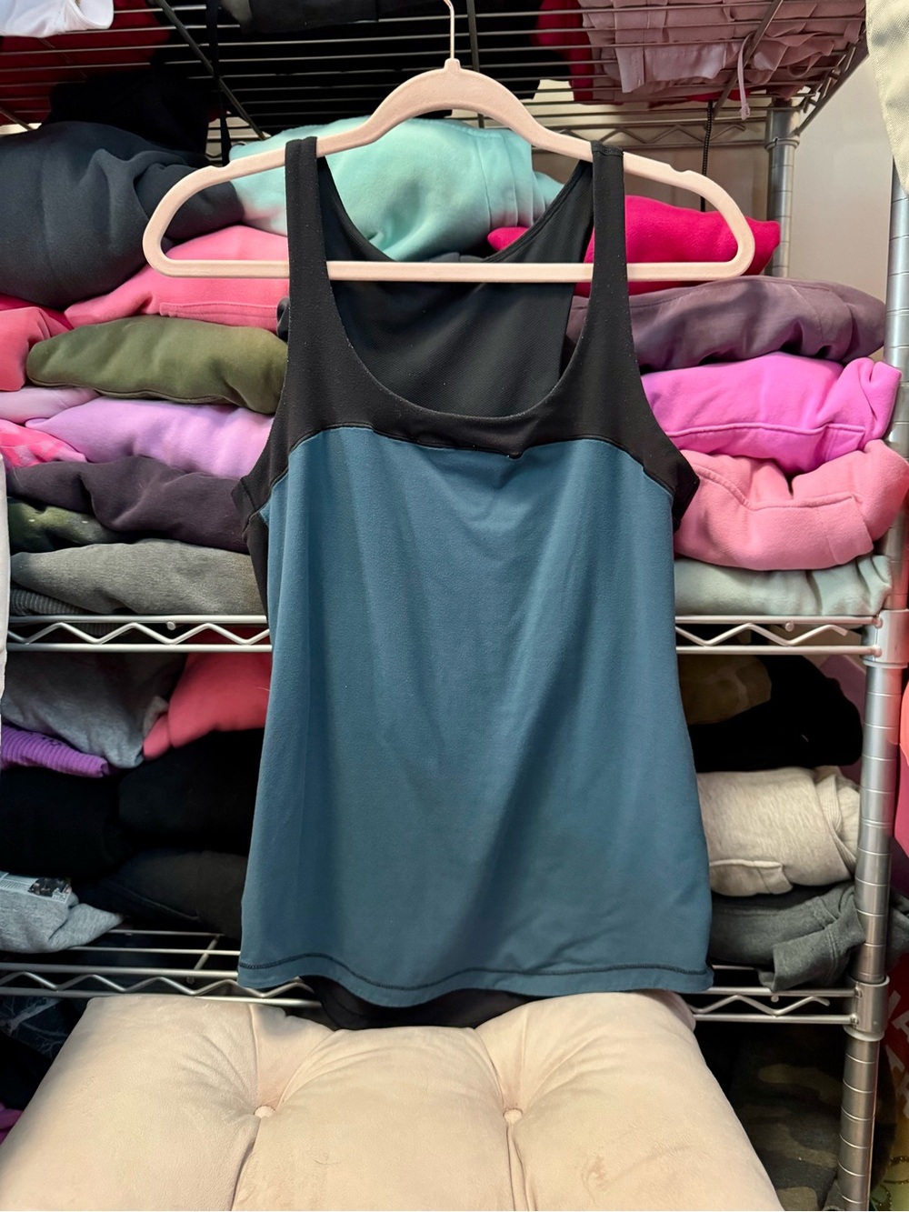 Black & Teal Women’s Lululemon Tank Top -8